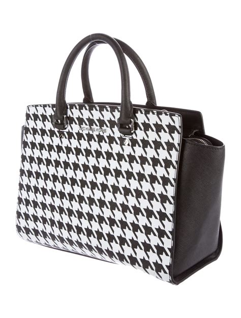 houndstooth michael kors purse|michael kors houndstooth for sale .